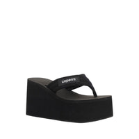 Coperni Black Polyamide Platform Sandals