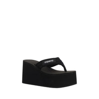 Coperni Black Polyamide Platform Sandals