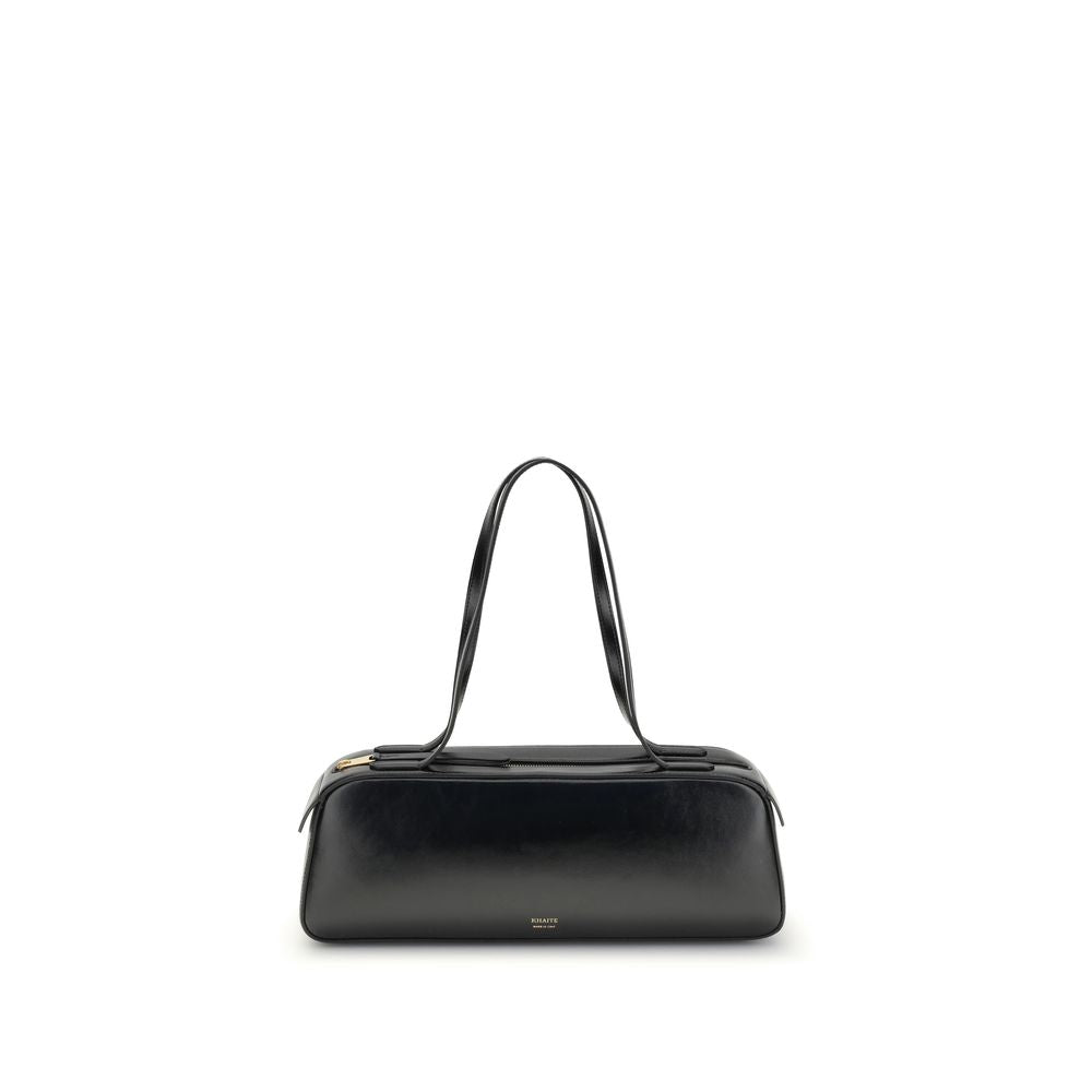 Khaite Black Calf Leather Bos Taurus Shoulder Bag