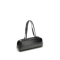Khaite Black Calf Leather Bos Taurus Shoulder Bag