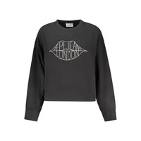 Pepe Jeans Black Cotton Women Sweatshirt