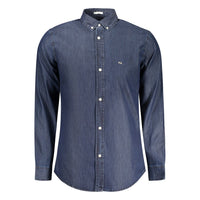 Pepe Jeans Blu Cotton Men Shirt