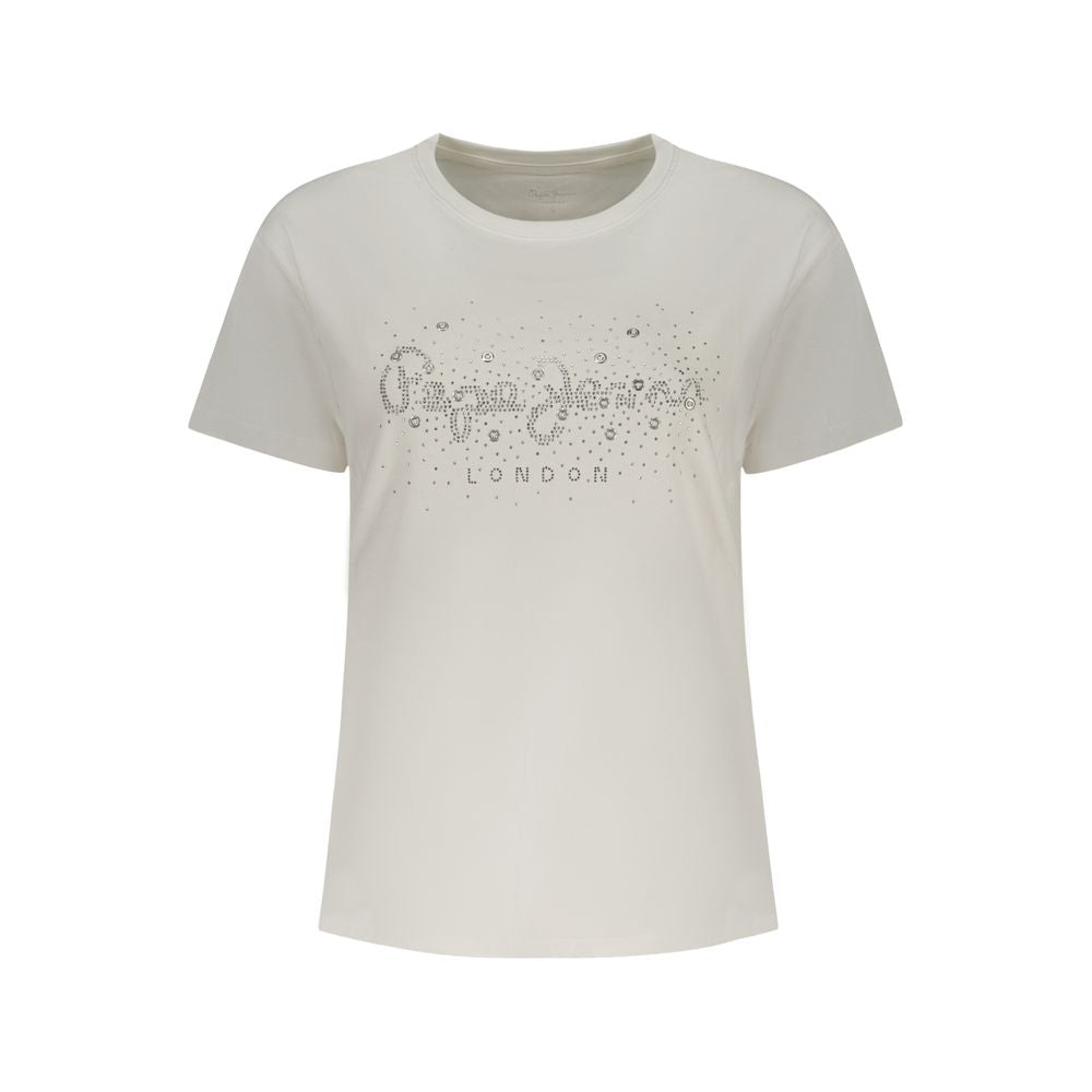 Pepe Jeans White Cotton T-Shirt
