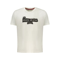 Pepe Jeans White Cotton Men T-Shirt