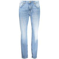 Pepe Jeans Blue Cotton Tapered Jeans