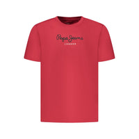 Pepe Jeans Red Cotton Men T-Shirt