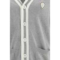 Brunello Cucinelli Gray Cotton Cardigan