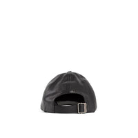 Saint Laurent Black Lamb Leather Cap (Baseball Hat)