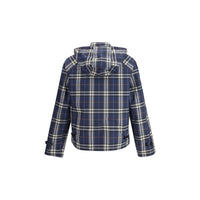 Burberry Blue Polyester Jackets And Coat