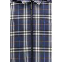 Burberry Blue Polyester Jackets And Coat