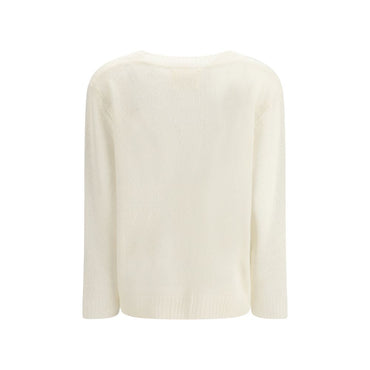 Lisa Yang White Cashmere Sweatshirt