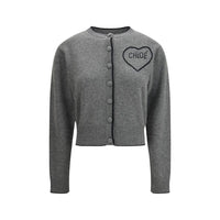 Chloé Gray Wool Cardigan
