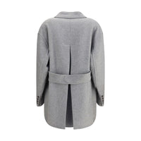 Ermanno Scervino Gray Wool Coat