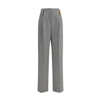 Forte_Forte Multicolor Fleece Wool Casual Pants