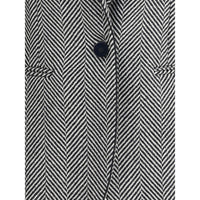 Forte_Forte Multicolor Fleece Wool Coat