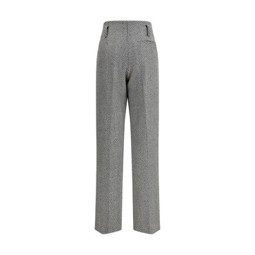 Forte_Forte Multicolor Fleece Wool Casual Pants