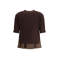 Sacai Blue Cotton Sweatshirt