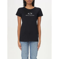 Armani Exchange Black Cotton T-Shirt