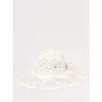 Borsalino White Paper Straw Sunhat