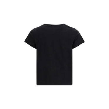 PINKO Black Cotton T-Shirt