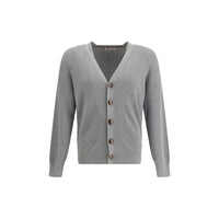 Brunello Cucinelli Gray Cotton Cardigan