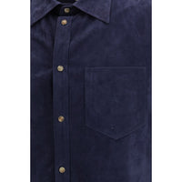 Brunello Cucinelli Blue Denim Shirt