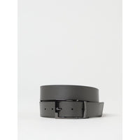 Emporio Armani Black Leather Regular Belt