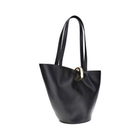 Jacquemus Black Calf Leather Bos Taurus Shoulder Bag