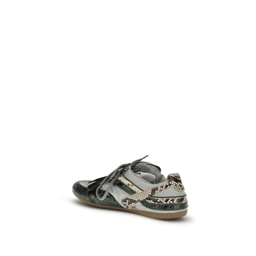 Miu Miu Gray Rubber Athletic Sneakers