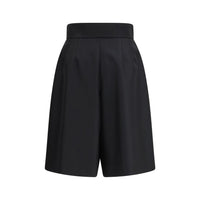 Valentino Black Wool Bermuda Shorts