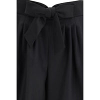 Valentino Black Wool Bermuda Shorts