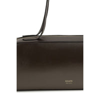 Khaite Brown Calf Leather Bos Taurus Shoulder Bag