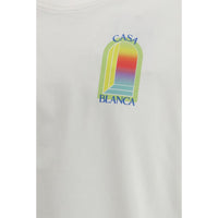 Casablanca White Cotton T-Shirt