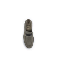 Brunello Cucinelli Beige Calf Leather Bos Taurus Slip-On Loafers