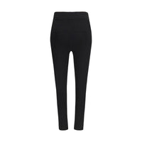 Marine Serre Black Viscose Leggings