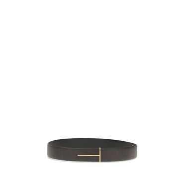 Tom Ford Brown Calf Leather Bos Taurus Regular Belt