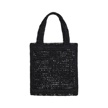 Chloé Black Raffia Raffia Bag