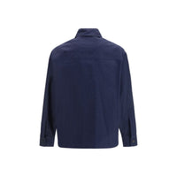 Balmain Blue Cotton Shell Jacket