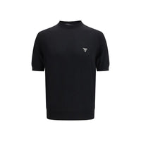 Prada Black Fleece Wool T-Shirt