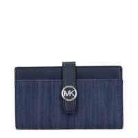 Michael Kors Blue Fabric Wallet