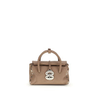 Zanellato Brown Calf Leather Bos Taurus Handbag