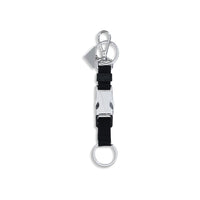 Prada Black Nylon Keychain