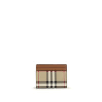 Burberry Beige Calf Leather Bos Taurus Wallet