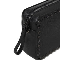 Valentino Garavani Black Calfskin Shoulder Bag