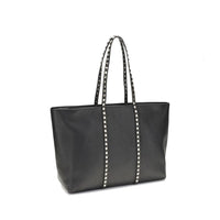 Valentino Garavani Black Calfskin Tote Bag