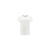 Brunello Cucinelli White Elastane T-Shirt