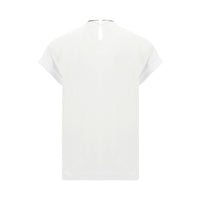 Brunello Cucinelli White Elastane T-Shirt