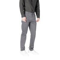 Armani Exchange Blue Cotton Skinny Pants