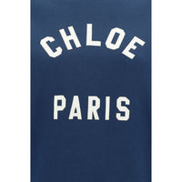 Chloé Blue Cotton Sweatshirt