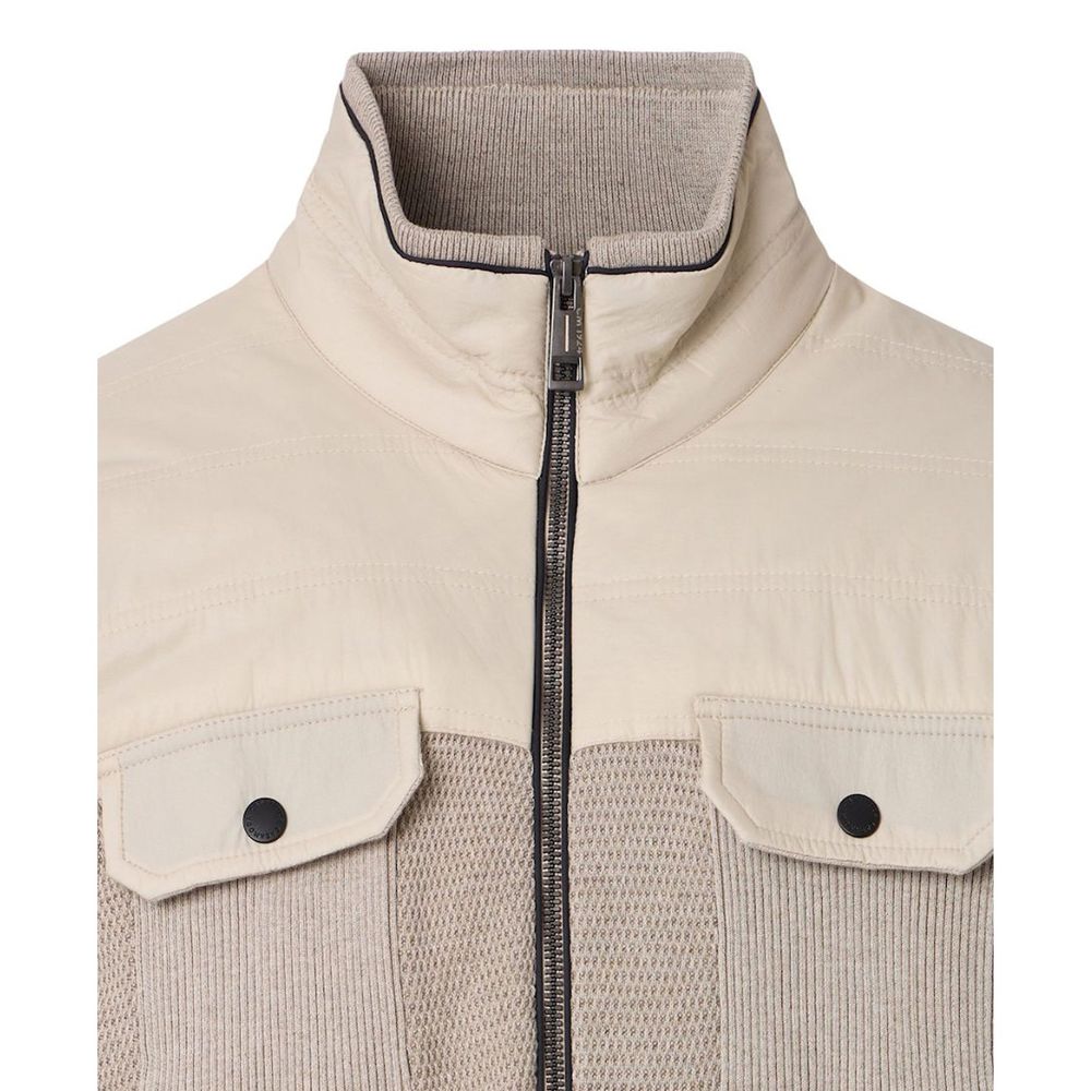 Herno Beige Virgin Wool Full-Length Jacket